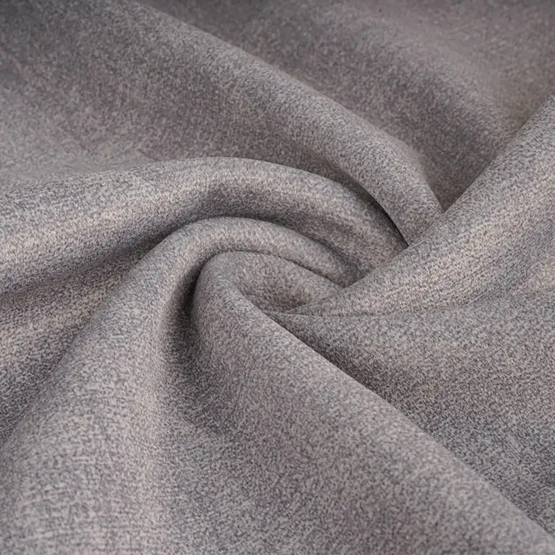 Bedruckte graue Stretch-Samtstoffe